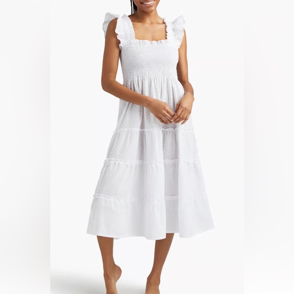Hill House Ellie Nap Dress - White Swiss Dot